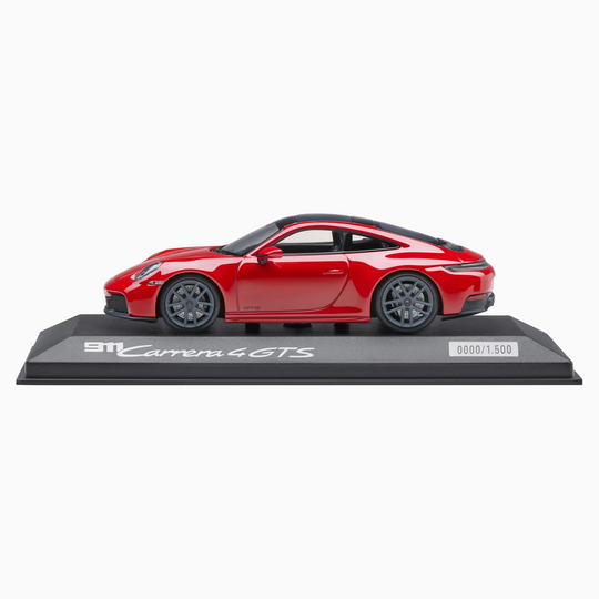 Porsche 911 Carrera 4 GTS Coupé (992.2), 1:43 Scale Model Car - Carmine Red
