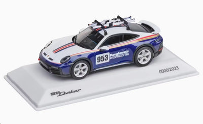 Porsche 911 Dakar 992 W/ Skies 1:43 Scale Model Car - Christmas
