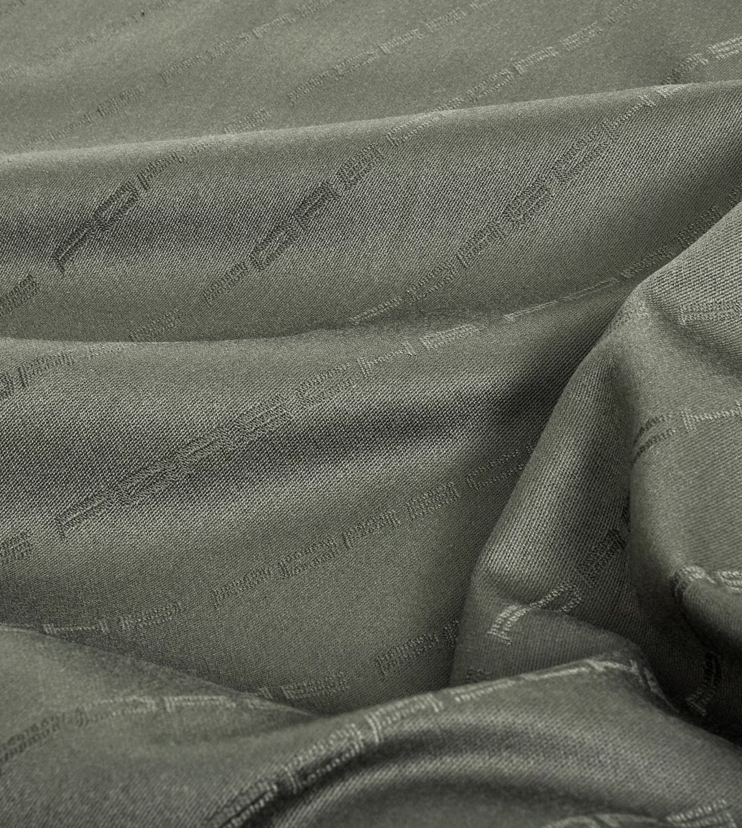 Porsche Lettering Fabric - Olive Green