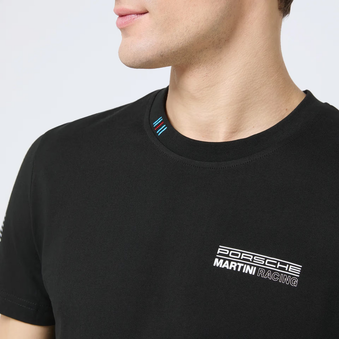 Porsche Men's T-Shirt (Black) - Martini Racing