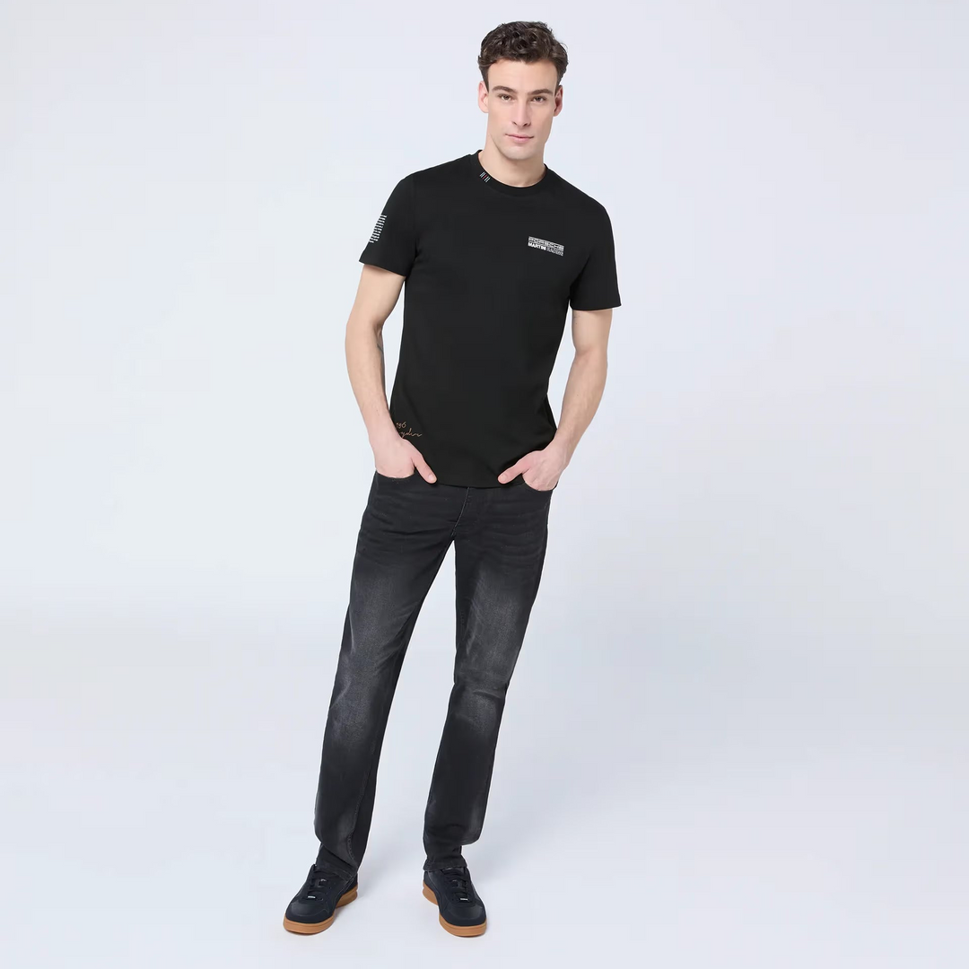 Porsche Men's T-Shirt (Black) - Martini Racing