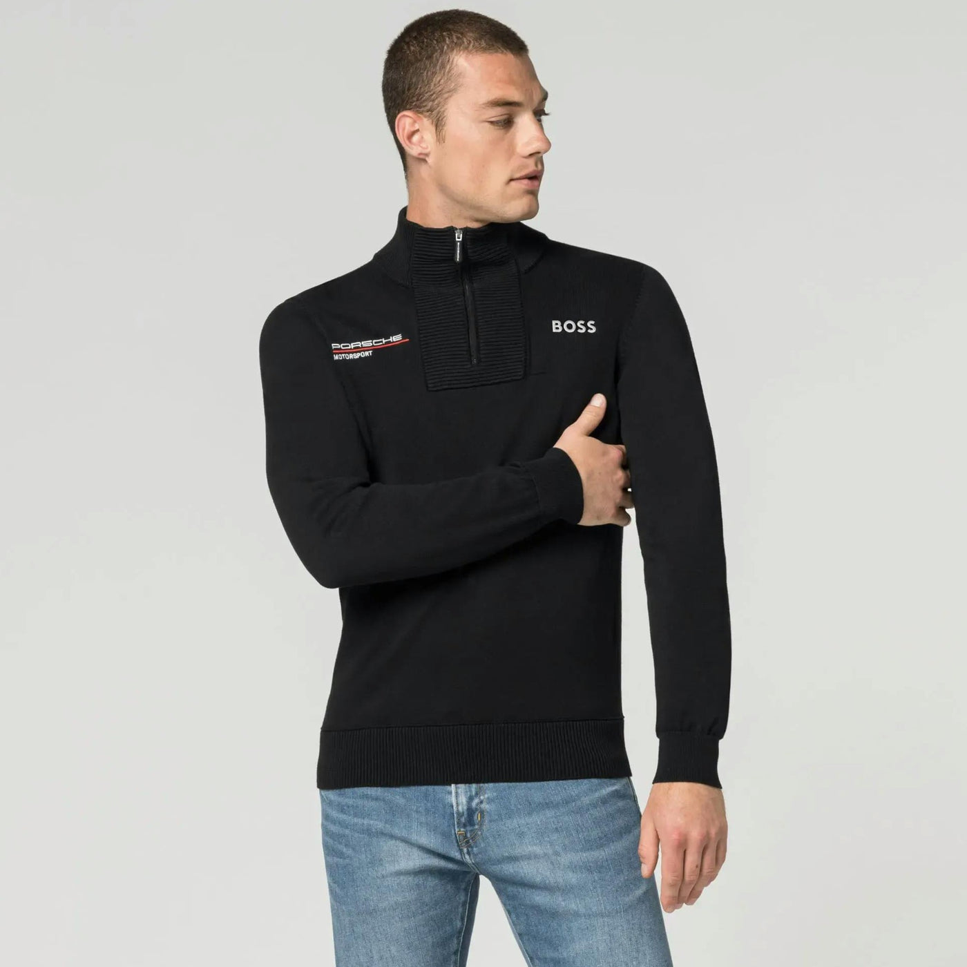 Porsche Men's Knitted Sweater - Motorsport, Boss