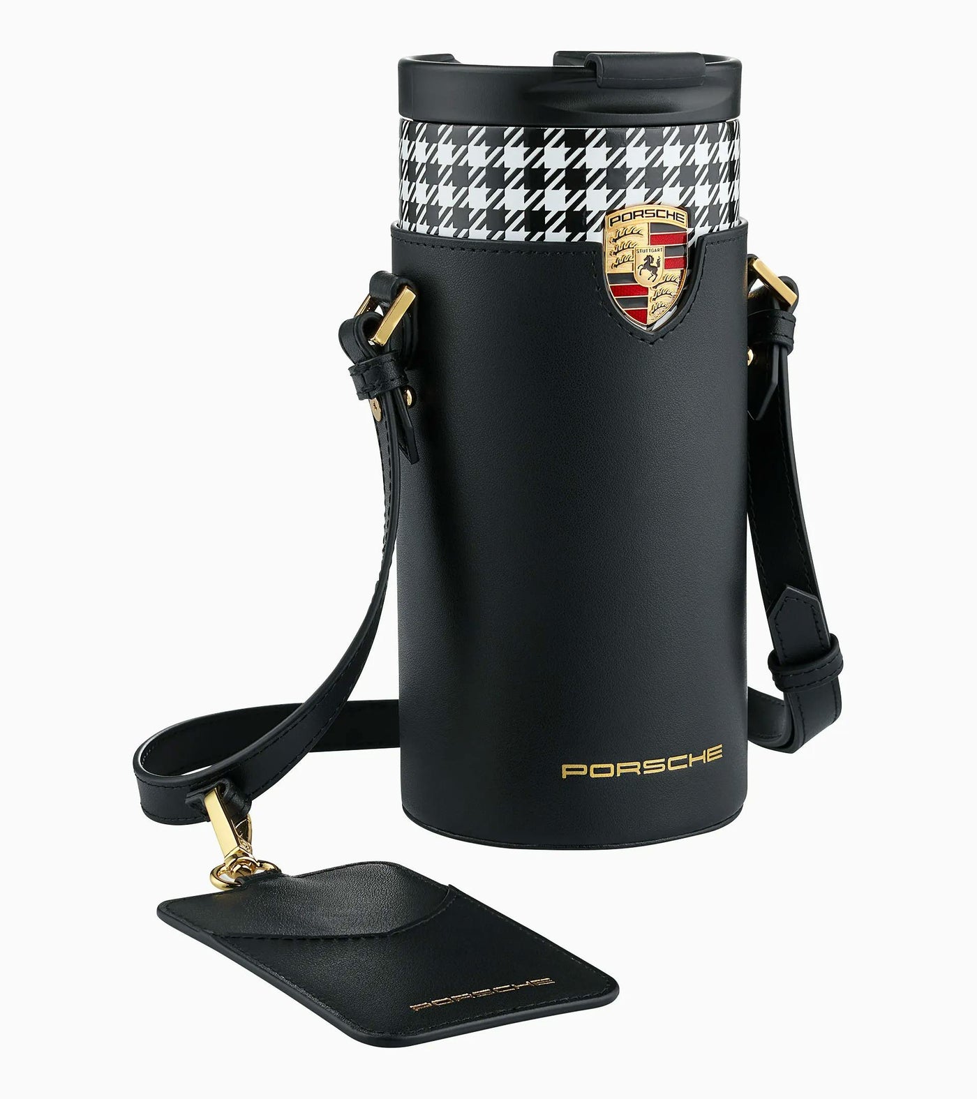 Porsche Cup Holder Shoulder Bag - Black