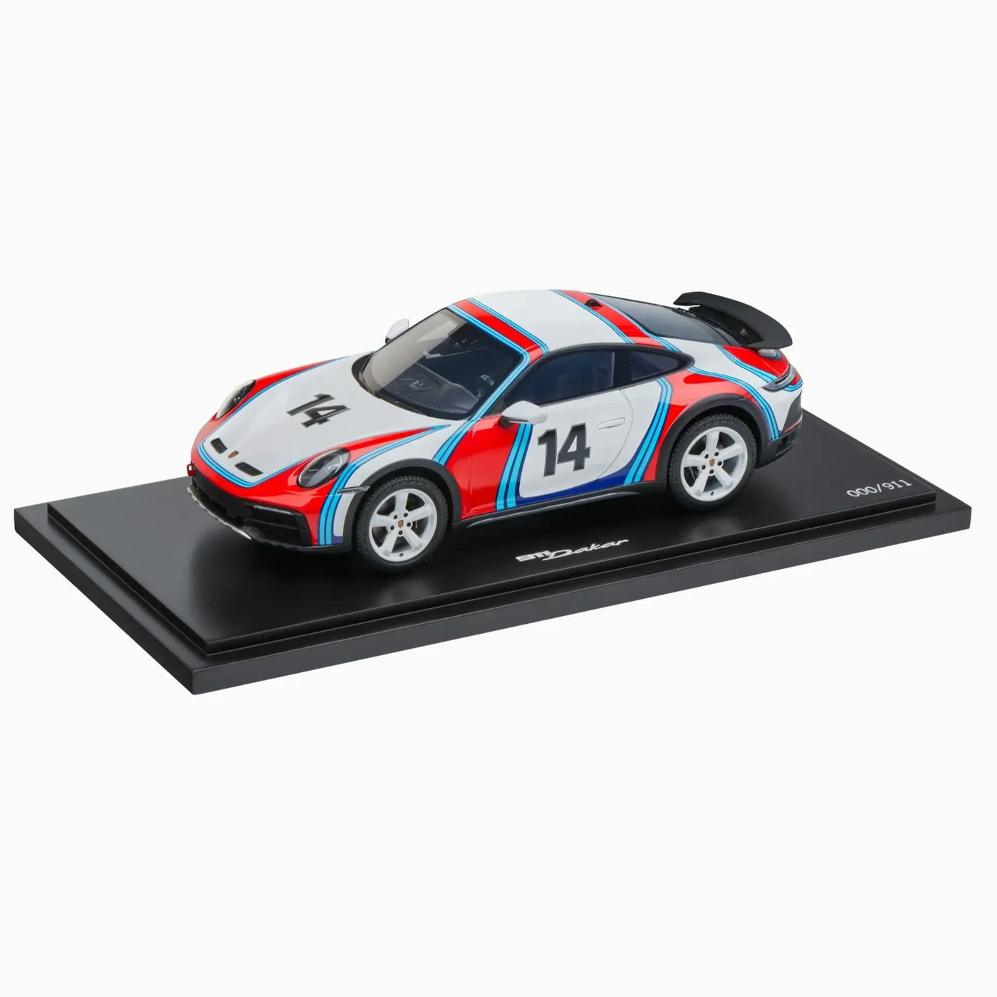 Porsche 911 Dakar Model Car 1:18 Scale - Martini Racing Livery