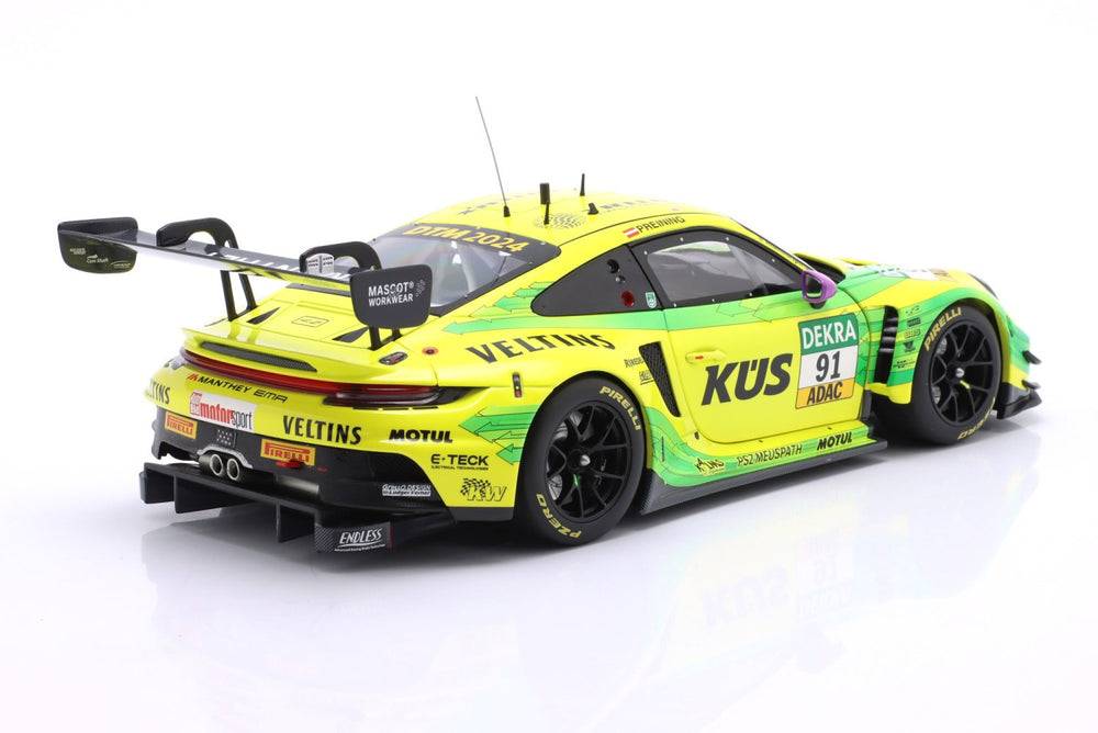 Manthey Grello Porsche 911 GT3 R Thomas Preining #91 DTM 2024 1/18 Scale Model Car