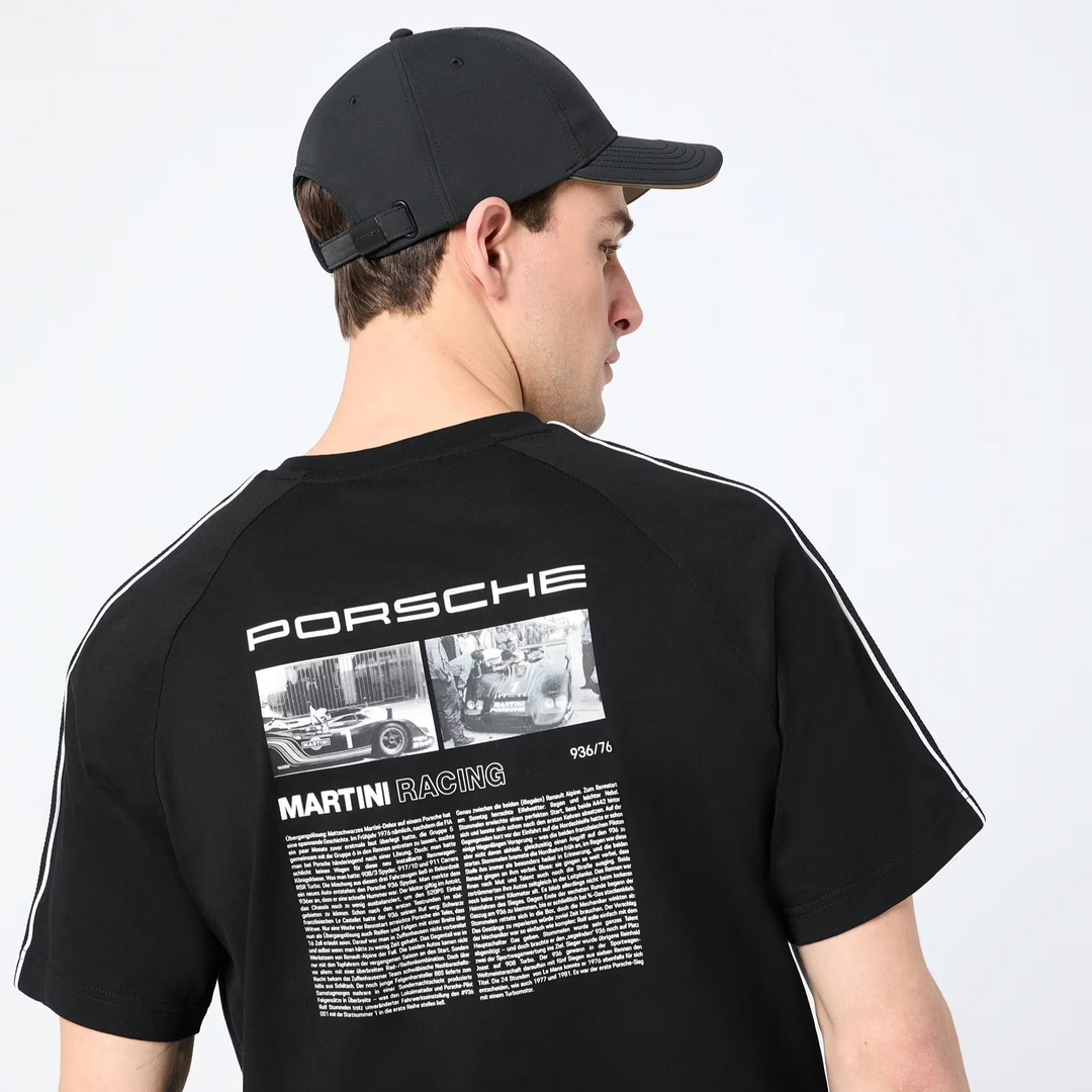 Porsche Black Baseball Hat - Martini Racing