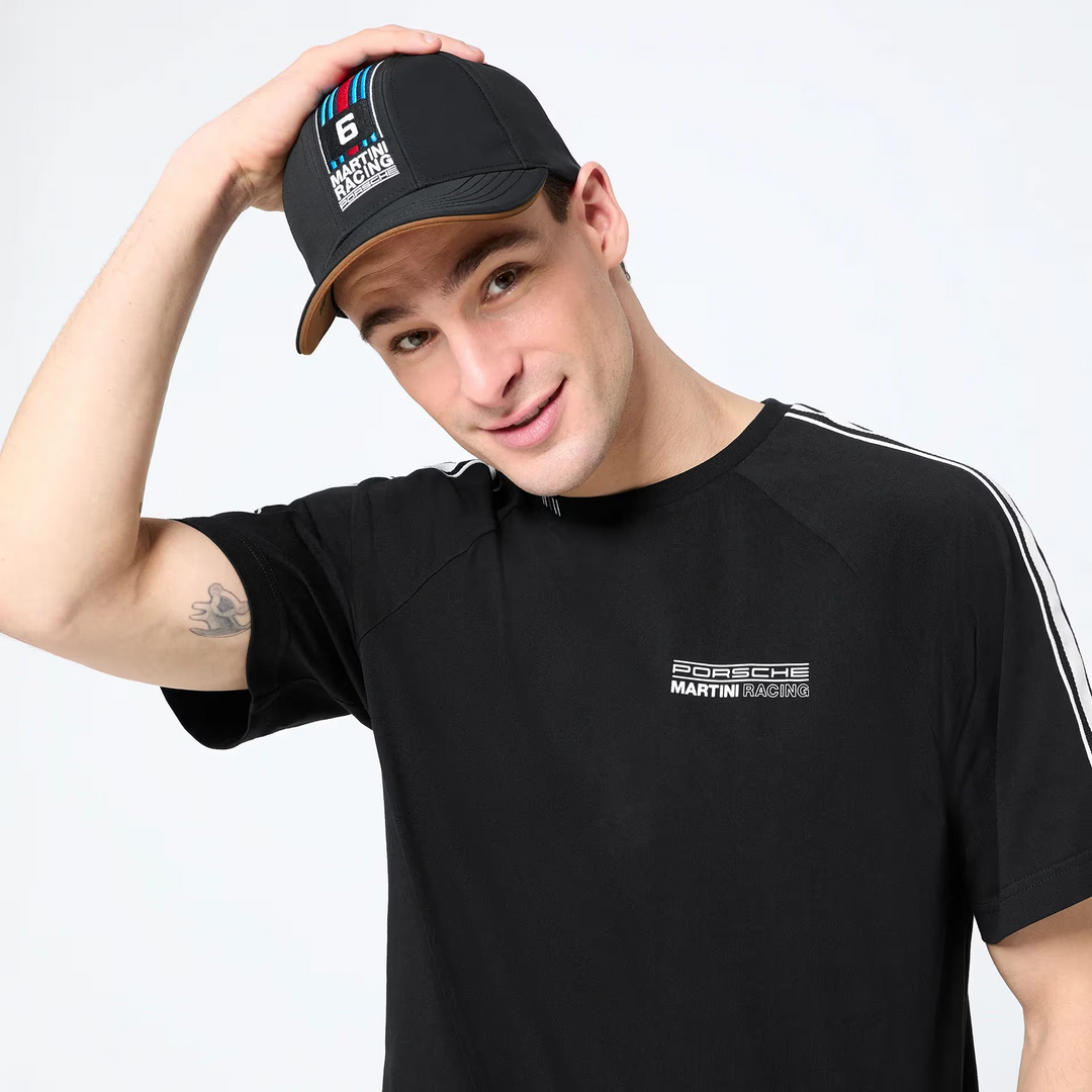 Porsche Black Baseball Hat - Martini Racing
