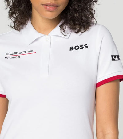 Porsche Women's Boss Polo Shirt (White) - Motorsport