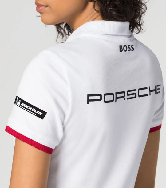 Porsche Women's Boss Polo Shirt (White) - Motorsport