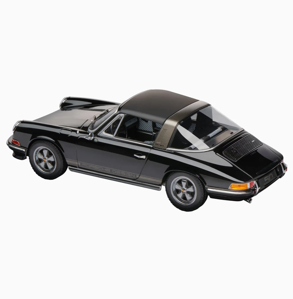 Porsche 911 S 2.4 Targa 1972 50 Years of Porsche Design, 1:18 Scale Model - Black