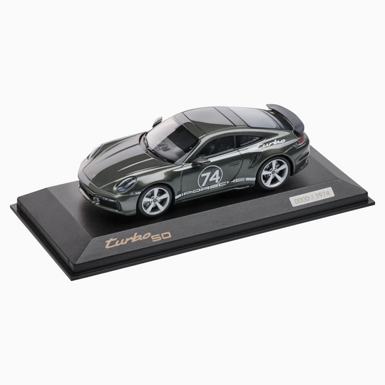 Porsche 911 Turbo S W/ Heritage Design Package (992) 1:43 Scale - Aventurine Green