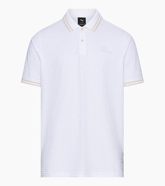 Porsche x Puma Men's White Polo Shirt - 911 Targa 60Y