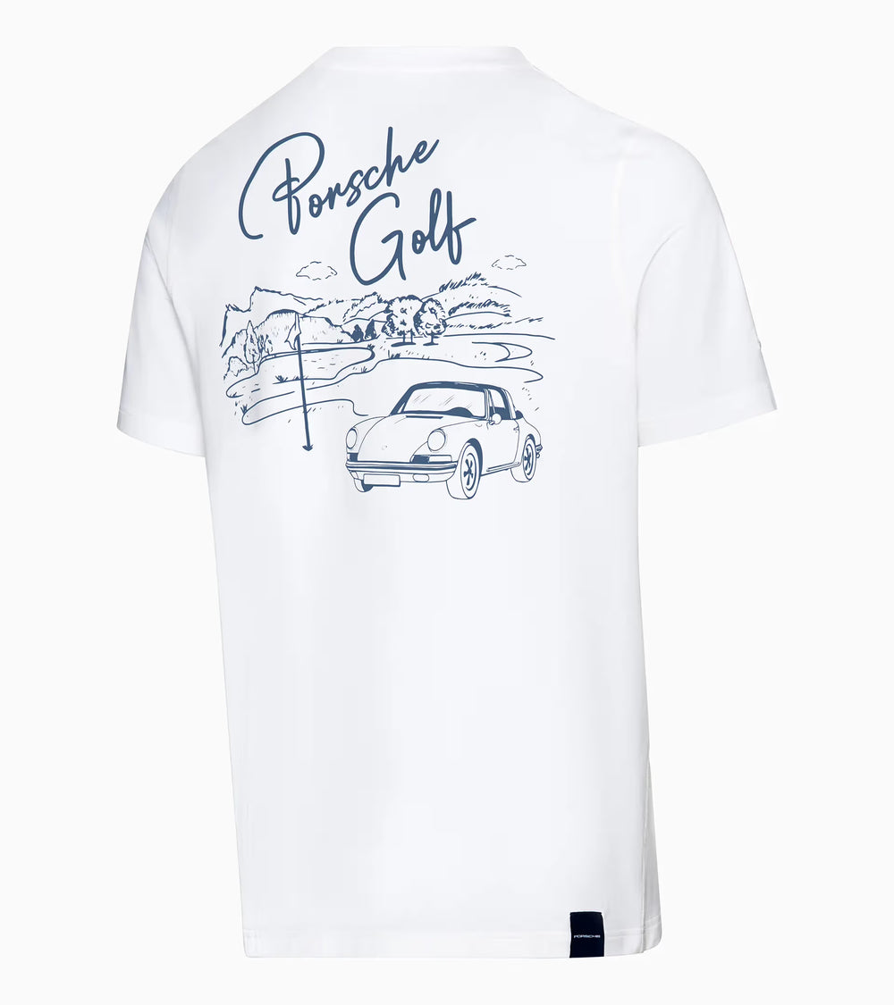 Porsche x Puma Unisex Blue T-Shirt - 911 Targa 60Y