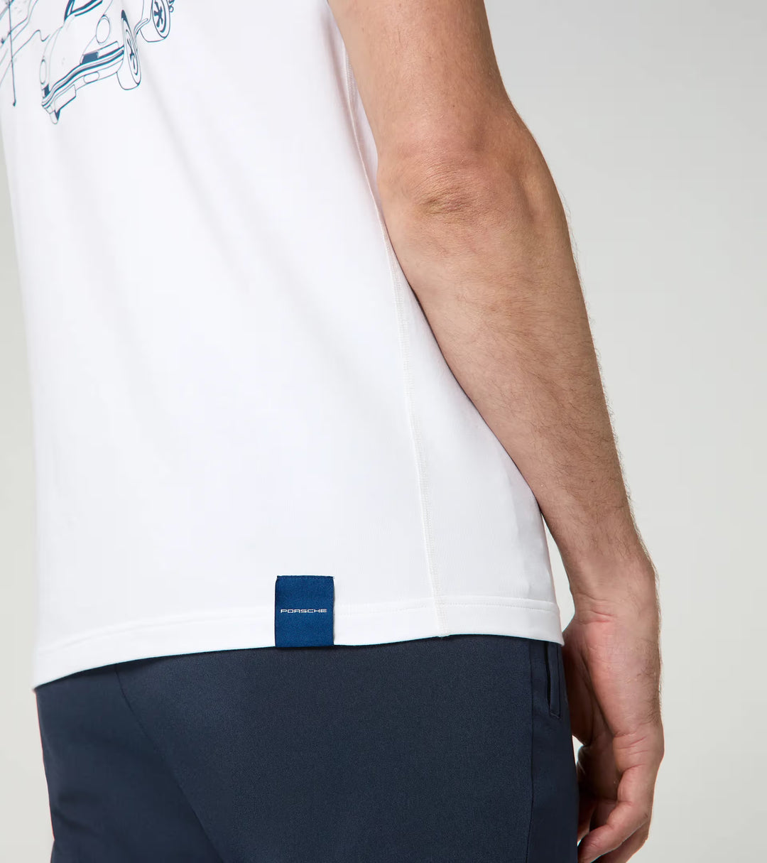 Porsche x Puma Unisex Blue T-Shirt - 911 Targa 60Y