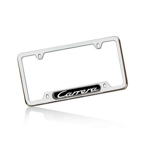 PORSCHE Genuine Stainless Steel License Frame - Carrera