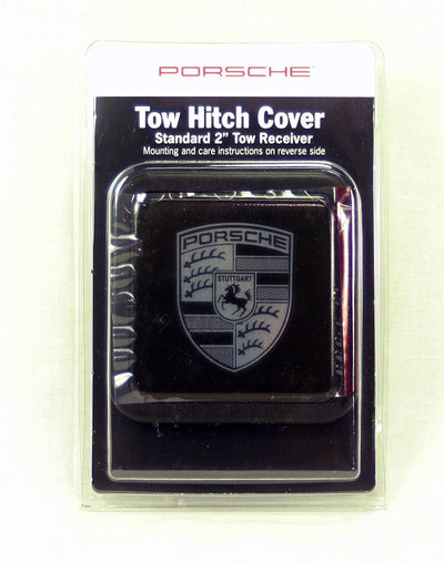 Porsche Tequipment Trailer Hitch Cover - Black or Silver