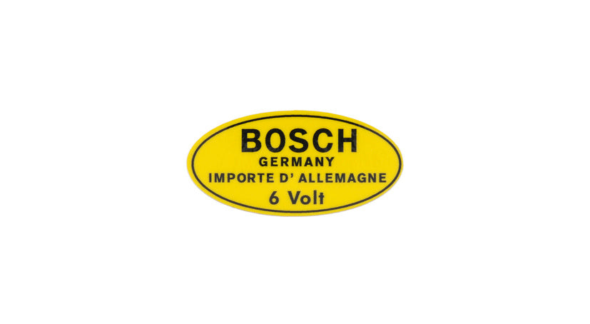 Porsche Classic 356 Adhesive Label –“Bosch”