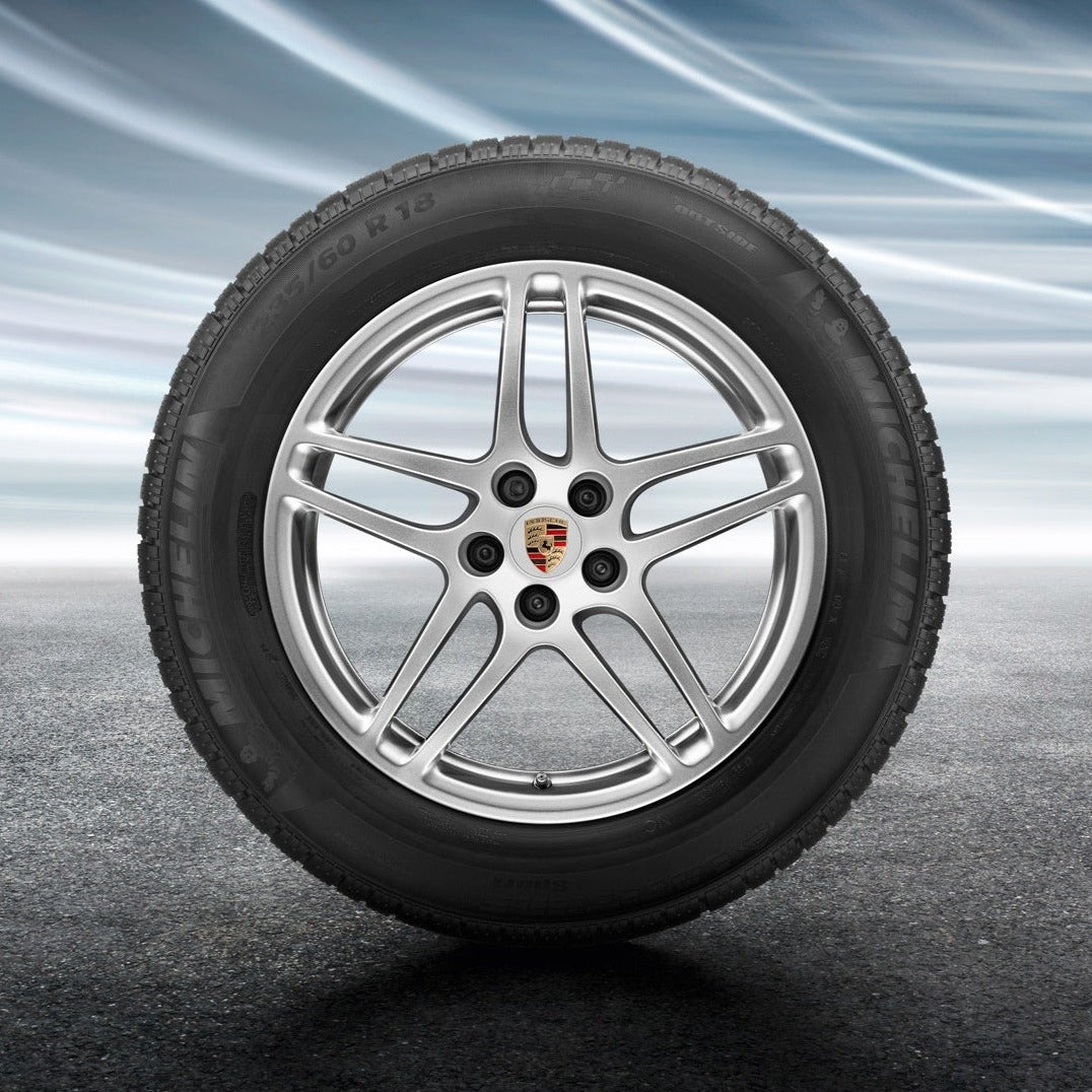 18" Macan II S winter tire & wheel set - Silver