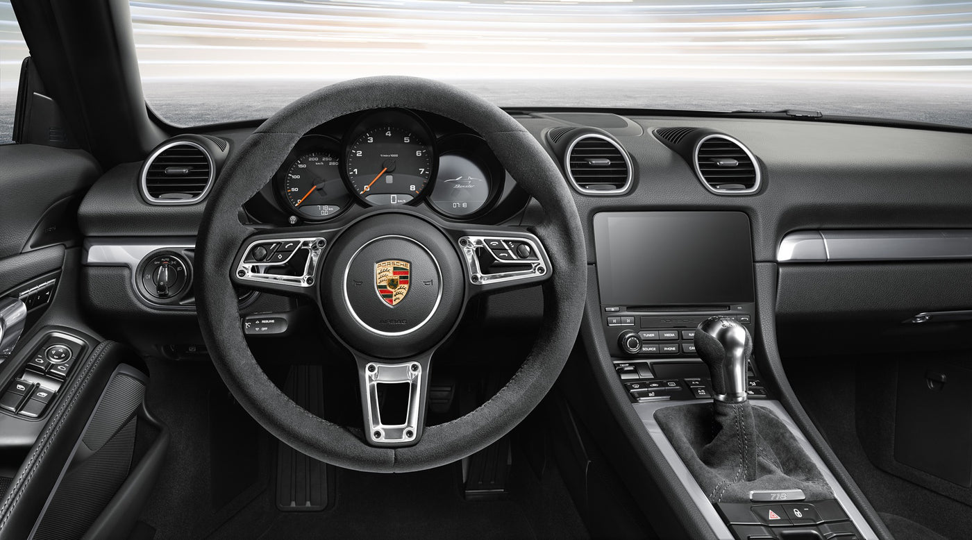 Porsche Tequipment (982) 718 Boxster /  Cayman Gear Shift Lever / Shifter Knob in Alcantara