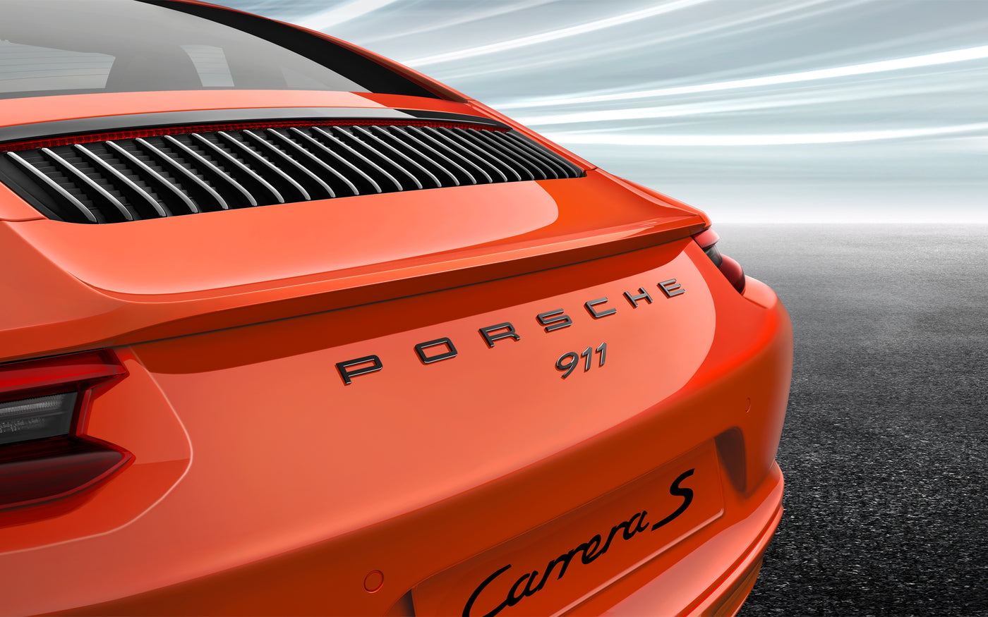 Painted "PORSCHE 911" logo - for 911 (991.2) models