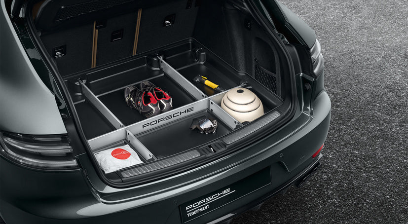 Porsche Tequipment Luggage compartment liner with variable organiser system-Macan II