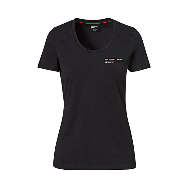 Porsche Ladies T-Shirt (Black)- Motorsport Collection