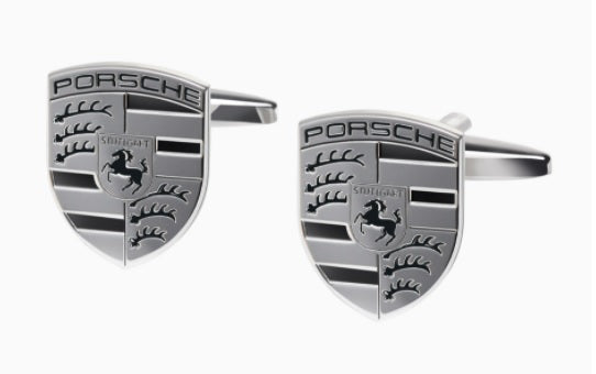 Porsche  Crest Cufflinks- Monochromatic