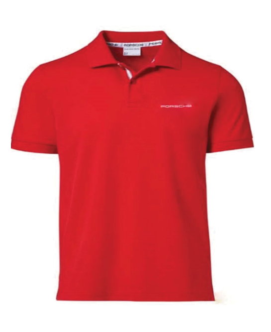 Women's Polo Shirt with PORSCHE lettering - Red - USA-only release