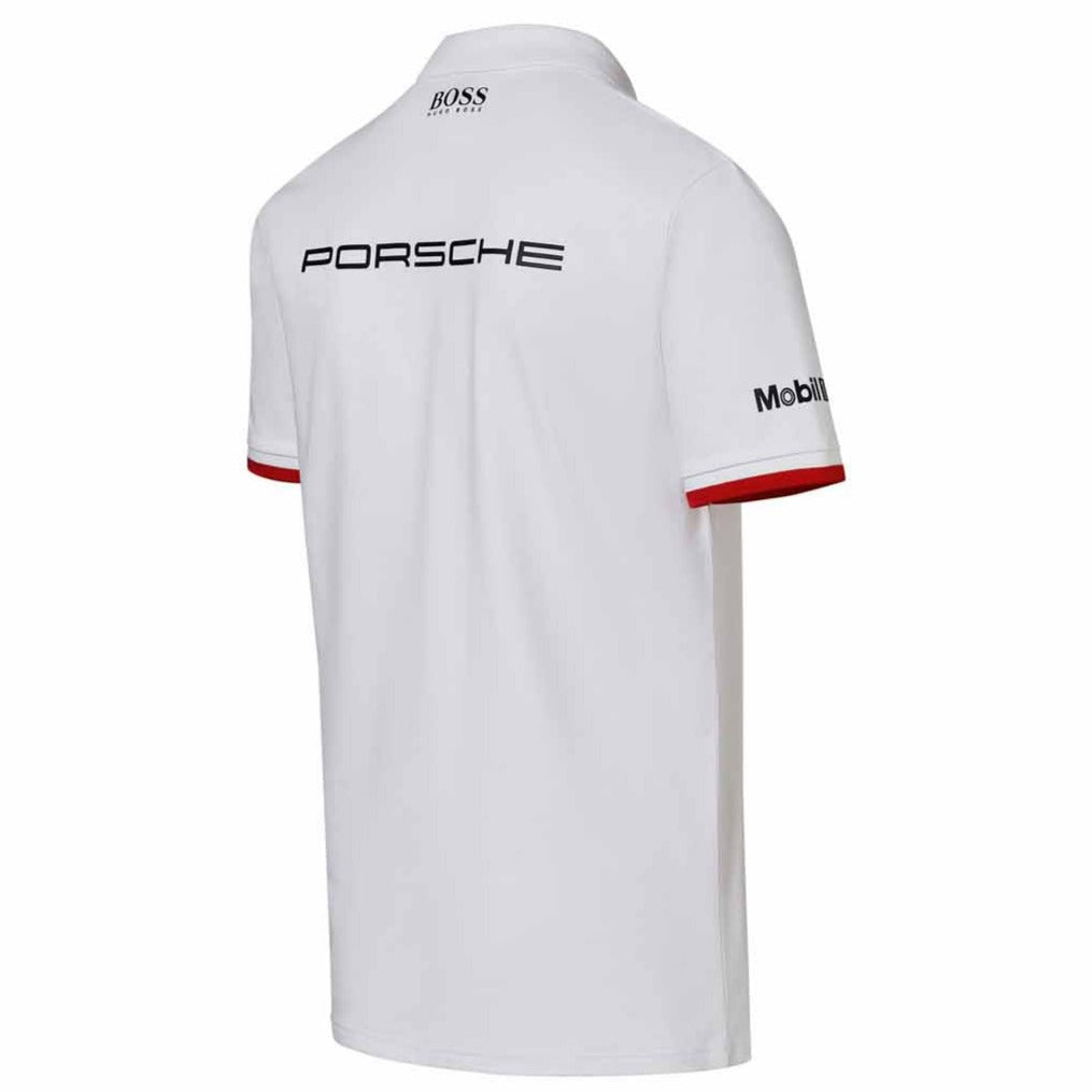 Porsche Men's Polo Shirt (White) - Motorsport