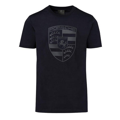 Porsche Men's T-Shirt W/ Porsche Crest - Black
