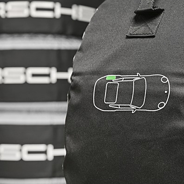 Porsche Classic Tire Bags / Totes Size (XL) - 911, 718, Carrera GT, 918 Spyder, Panamera, Cayenne E1 and Taycan