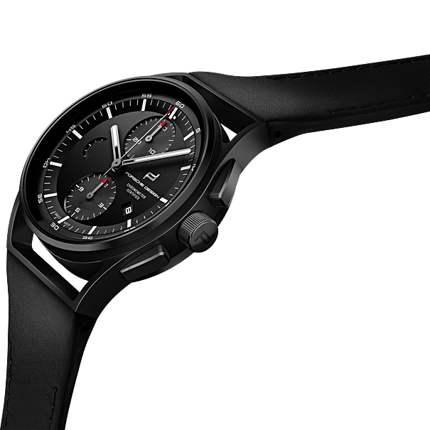 Porsche Design Sport Chronograph, Black & Leather