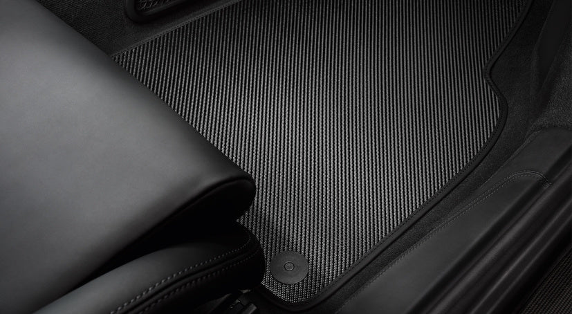 Porsche Tequipment Carbon Floor Mats With Leather Edging