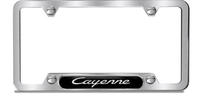 Porsche Tequipment Stainless Steel License Plate Frame- Cayenne