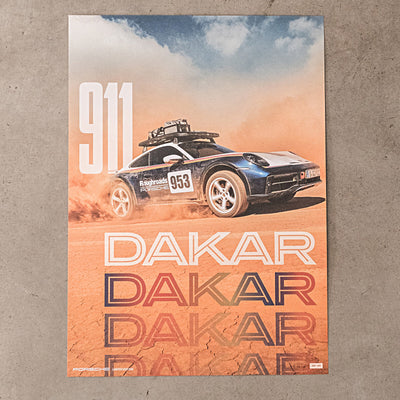 Porsche 911 Dakar Poster Set ,  Three Pieces , Limited Edition