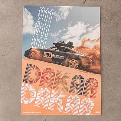 Porsche 911 Dakar Poster Set ,  Three Pieces , Limited Edition