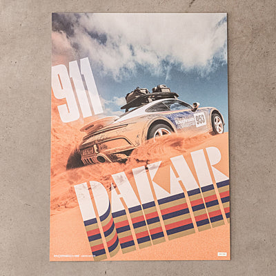 Porsche 911 Dakar Poster Set ,  Three Pieces , Limited Edition