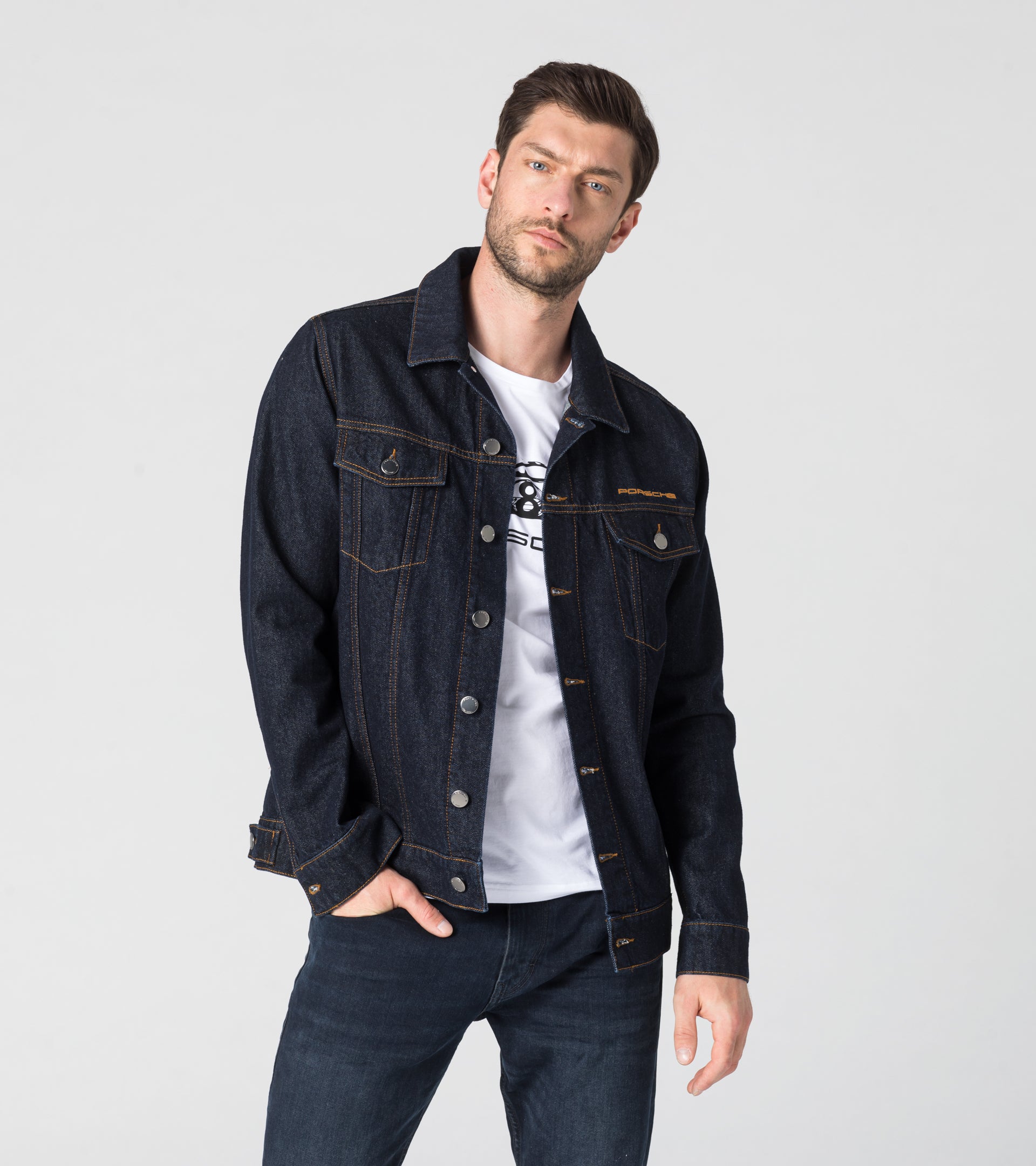 Porsche Men's Denim Jacket - Essential – Porsche Exchange