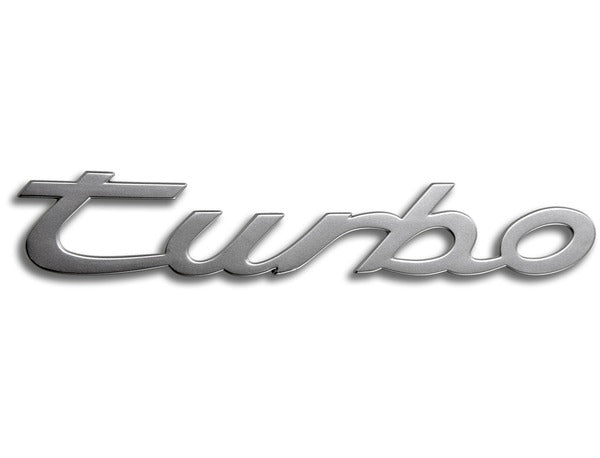 Porsche Classic "Turbo" Logo (944 Turbo) - Silver