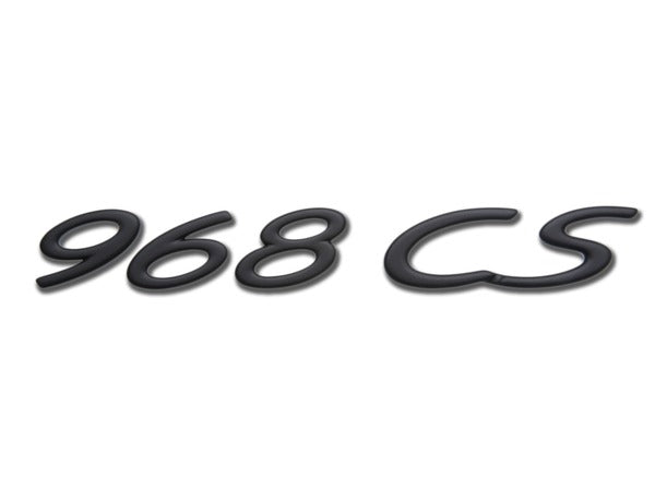 Porsche Classic "968 CS" Logo (968) - Rally Black