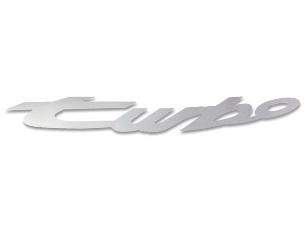 Porsche Classic "Turbo" Logo For Wing  (944/2) - Silver