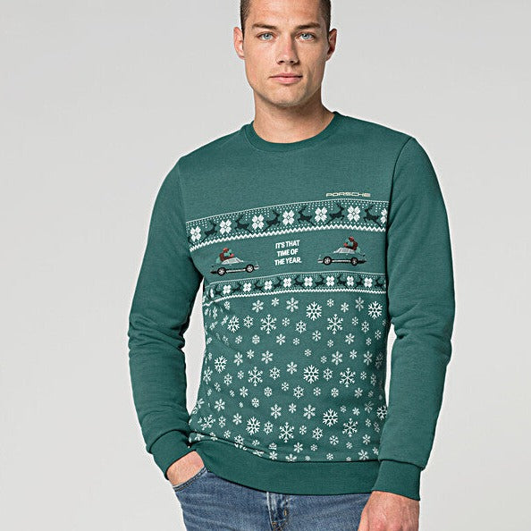 Porsche Unisex Christmas Sweater - Green