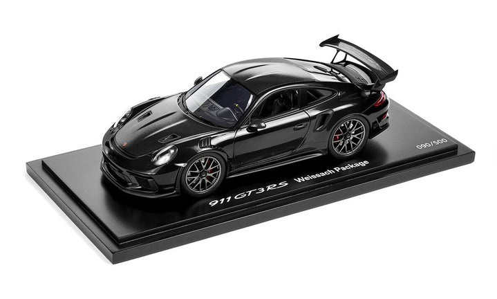 Porsche GT3 RS Weissach Package (Black) Model Car - 1:18 Scale