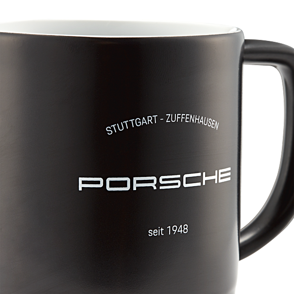 Porsche Black Classic Mug - Large