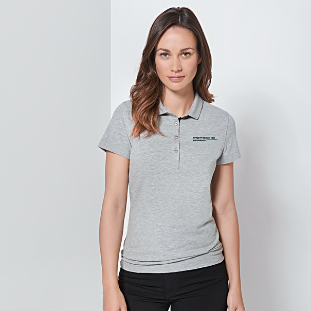 Porsche Ladies Polo Shirt (Gray)- Motorsport Collection
