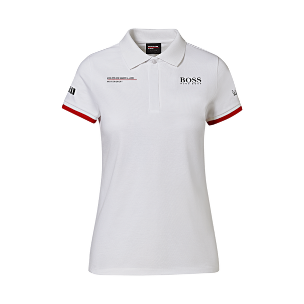 Porsche Ladies Polo Shirt Hugo Boss (White) - Motorsport