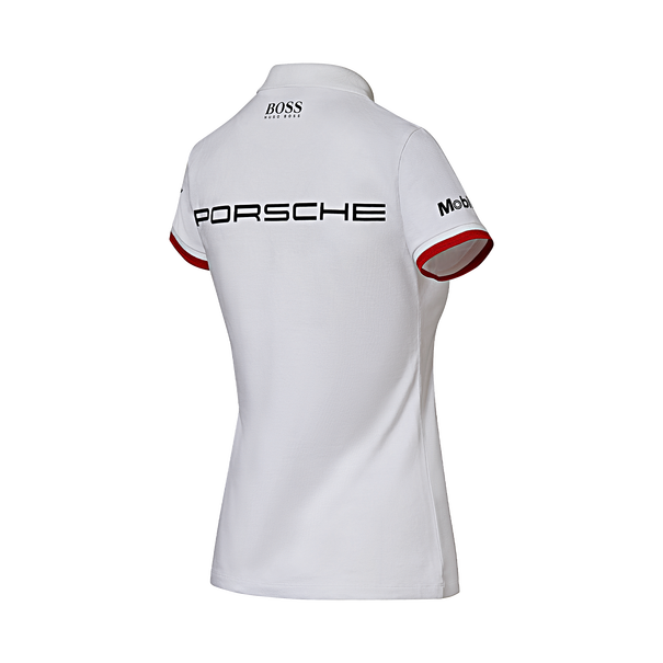 Porsche Ladies Polo Shirt Hugo Boss White Motorsport Porsche