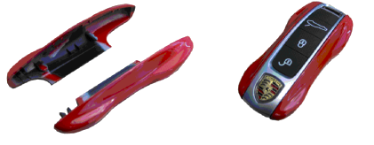 Porsche Painted Key Cover For New Style Keys (911 (992) / Taycan / Panamera / Cayenne)