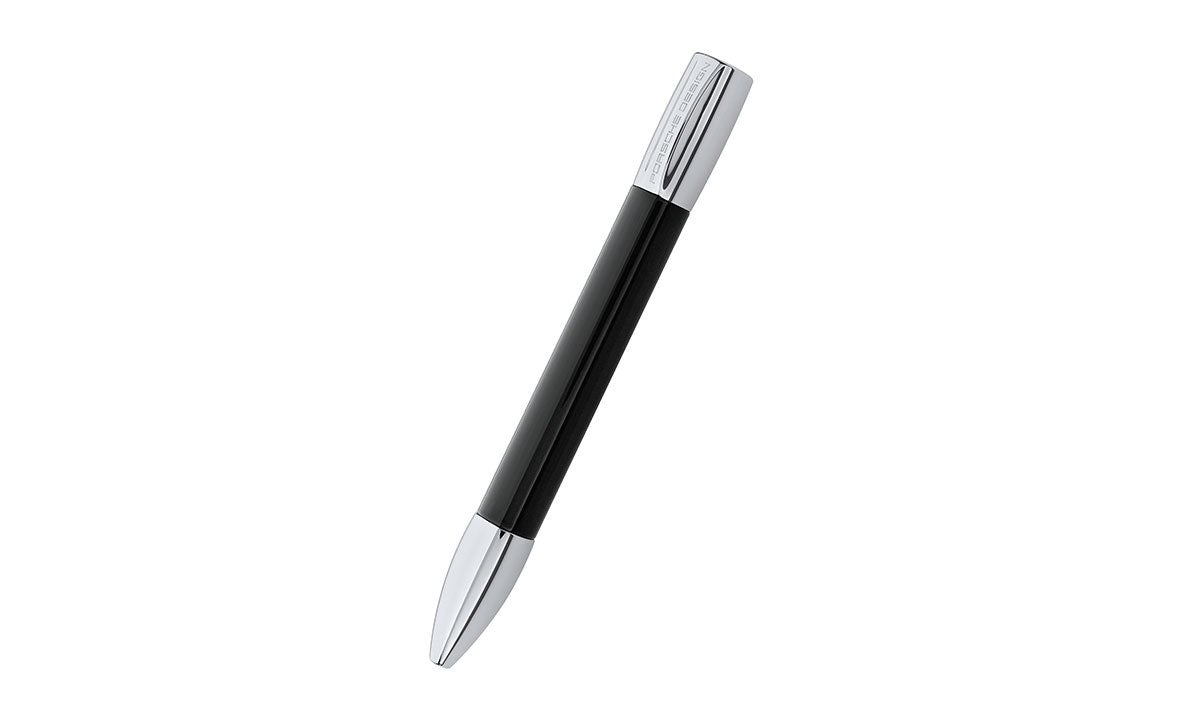 Porsche Ballpoint Pen (Small)- Black/Silver