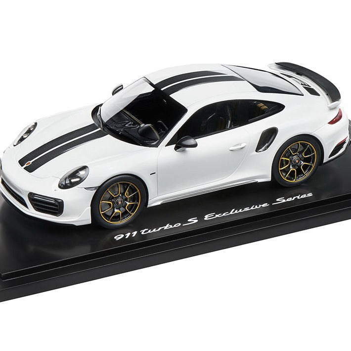 Porsche 911 Turbo S Exclusive Series 1:18 Model Car - White (Limited Edition)